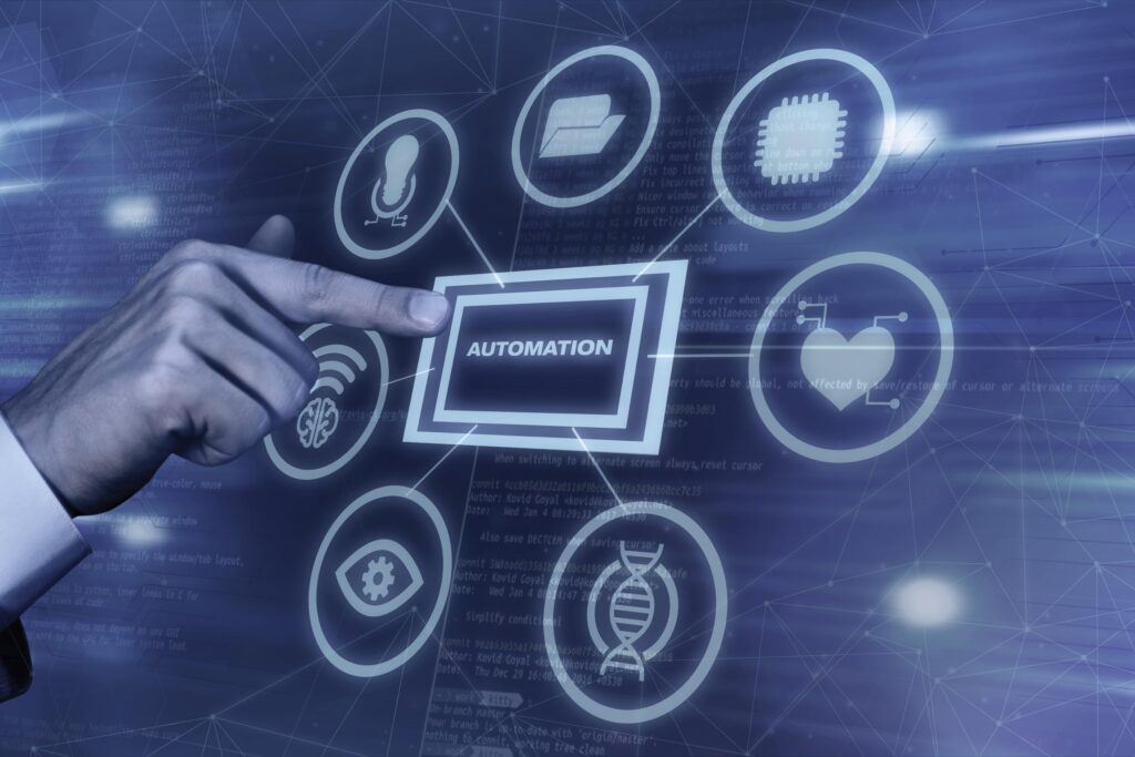 Tło z programowaniem automatyzacji